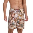 thumbnail image 2 of Fotbe Colorful Seashells Pantalones Cortos de Pijama para Hombre, Ropa de Dormir, Pantalones de Pijama Cortos para Hombre-X-Large, 2 of 6