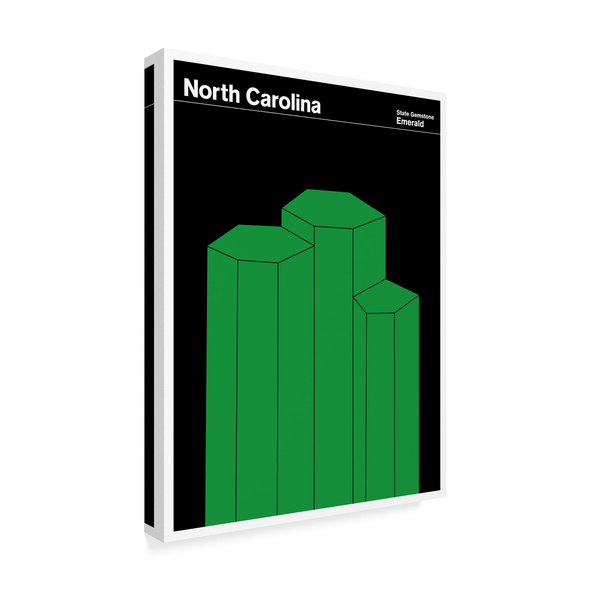 Trademark Fine Art 'North Carolina Emerald' Canvas Art by Print Collection - Artist