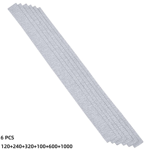 Complete Luthier Tool Set Guitar Neck Fret Leveling Bar With 6-Adhesive Sandpaper Grit Precise Polishing Guitar Supplies