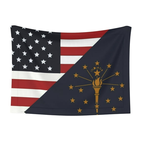 Dog Blanket America Indiana Flag Soft Dog Blankets for Small Medium Dogs Pet Cat Puppy Blanket Mat Cover