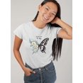 thumbnail image 2 of Free To Fly Butterfly Daisy T-Shirt Women -Image by Shutterstock, Female x-Large, 2 of 4