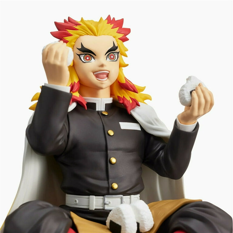 Demon Slayer: kimetsu no yaiba rengoku kyoujurou eating rice balls pvc  figure 