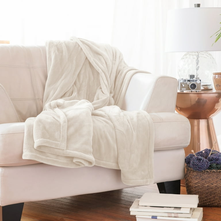 SensorPEDIC Electric Warming Blanket with SensorSafe u0026 Two Digital  Controllers - Queen Ivory - Walmart.com