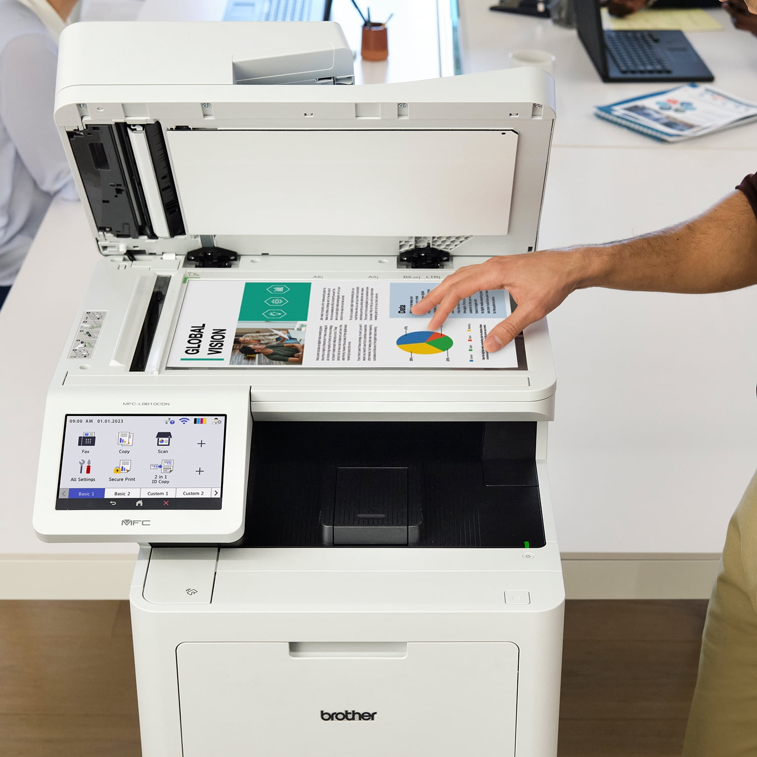 Brother MFC-L9610CDN Laser Multifunction Printer - Color - Copier/Fax/Printer/Scanner - 42 ppm Mono/42 ppm Color Print - 2400 x 600 dpi Print