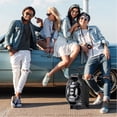 thumbnail image 3 of QFX 8" Portable Rechargeable Bluetooth Party Speaker with Remote, Black, 3 of 8