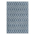 thumbnail image 5 of Unique Loom Outdoor Trellis Collection Area Rug - Gitter (4' 1" x 6' 1" Rectangle Blue/Ivory), 5 of 6