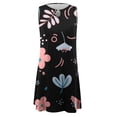 thumbnail image 4 of TIANEK Women Summer Dresses Sleeveless Floral Mini Sun Dress Sexy Breathable Tank Dress Short Dresses for Junior, 4 of 4