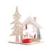 thumbnail image 1 of Decoraciones navideñas, centros de velas, soporte de madera para velas navideñas, decoración de mesa de madera, soporte de madera para velas de colores, centros de mesa de escritorio, portavelas de ma, 1 of 5
