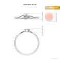 thumbnail image 5 of ANGARA Natural Pear Diamond Wave Shank Solitaire Ring in 14K White Gold for Women (Size-5x3mm| Color-K| Clarity-I3) | April Birthstone, Anniversary, Jewelry Gift for Women | Natural Diamond Ring, 5 of 10