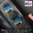 thumbnail image 2 of CounterArt "Five O' Clock Coconuts" 1 Pack Absorbent Stone Coaster for Vehicle Cup Holder 2.6" Diameter, 2 of 7