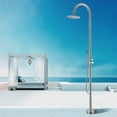 thumbnail image 3 of 87.8” H Free Standing Outdoor Shower, Stainless Steel Shower Kit, 3 of 5