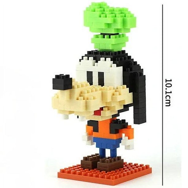 -bloques de construcción de micropartículas de Mickey y Minne para niños, modelo de bloques de construcción, juguetes ensamblados, regalos para niños