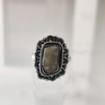 thumbnail image 2 of Natural Labradorite Ring, Rough Labra Gemstone Ring, Birthstone, Bohemian Ring, 925 Sterling Silver, Womens Ring, Christmas, Thanksgiving, Handmade, Statement Jewelry, Rough Gemstone Jewelry, 2 of 5