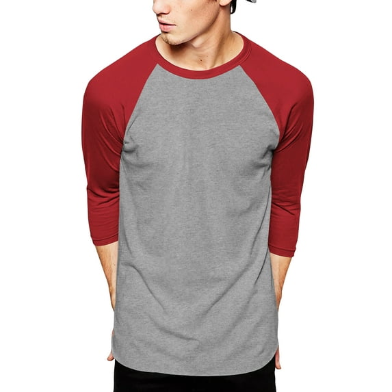 Hat and Beyond Men's Casual 3/4 Sleeves Raglan Baseball T-Shirts