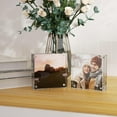 thumbnail image 4 of WWS-3x3 inch Acrylic Picture Frame 2 Pack, Squre Acrylic Photo Frame for Tabletop Display Simple Home Office Decor, 4 of 4