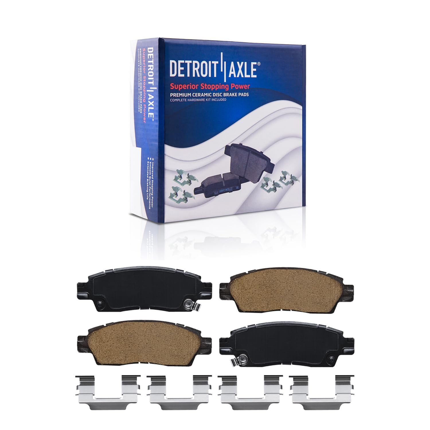 Detroit Axle - Brake Kit for Chevy Traverse Buick Enclave GMC Acadia Saturn Outlook Brake Rotors and Ceramic Brakes Pads Front & Rear Replacement Fits select: 2009-2017 CHEVROLET TRAVERSE LT