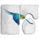 thumbnail image 1 of Juego de alfombras de baño ABPHQTO Loro volador colorido 3 piezas, 1 of 2