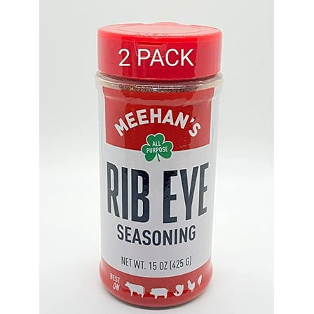 Meehan's Rib Eye Seasoning, 15 Oz Jar, 2 Pack