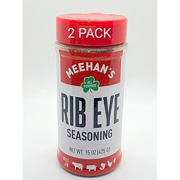 Meehan's Rib Eye Seasoning, 15 Oz Jar, 2 Pack