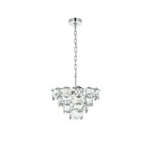 Elegant Lighting Adaline 16 Inch Chandelier In Chrome