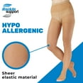 thumbnail image 6 of Made in USA - Extra Wide Womens Pantyhose 15-20mmHg - Beige Open Toe, 2X-Large, 6 of 10