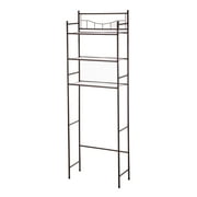 Mainstays Over the Toilet Space Saver with Liner, Bronze finish, Traditional Décor style, 3 Shelves, Bathroom use.