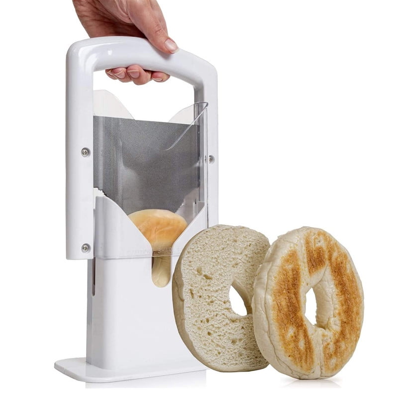 Bagel Guillotine SlicerQuick and Safe Stainless Steel Bagel Slicer
