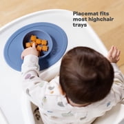 ezpz First Foods Set (Sage) - 100% Silicone Suction Bowl, 2oz Cup, Tiny Spoons - Designed by a Pediatric Feeding Specialist - 6 Months+