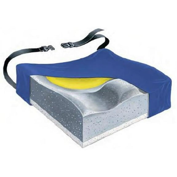 Skil-Care 751675 18 in. Contour Plus Foam Cushion with Gel Pad & LSII Cover