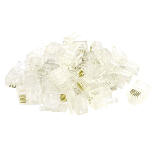 RJ11 6P6C Telephone Phone Cable Connector Adapter 30PCS