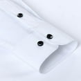 thumbnail image 4 of Shirt for Men Men Button Down Shirt Mens Dress Shirts Mens Shirts Summer Men Long Sleeve Shirt Men Casual Fashion Commerce Button Lapel Sleeve Pullover Breathable Shirt Blouse, 4 of 5