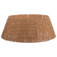 thumbnail image 1 of Raindrops Chic Light Brown Woven Rope Christmas Tree Collar for Tree Base Stand Decoration, 1 of 6