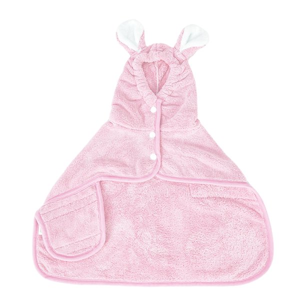 Toalla para perros perfecl Batas para perros Accesorios portátiles para perros Abrigo de secado Súper absorbente Rosa