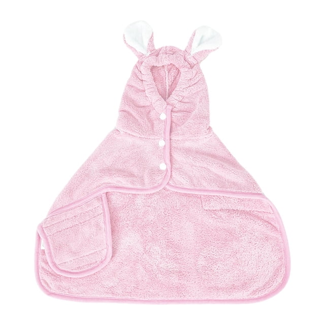 Toalla para perros perfecl Batas para perros Accesorios portátiles para perros Abrigo de secado Súper absorbente Rosa