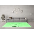 thumbnail image 3 of Ahgly Company Indoor Rectangle Abstract Emerald Green Modern Area Rugs, 8' x 10', 3 of 4