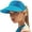 Peacock Blue, variant on Women's Sun Visor Hat Wide Brim Summer UPF 50+ UV Protection Visor Hat Adjustable Beach Sport Visor Cap Pink