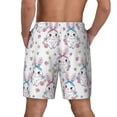 thumbnail image 4 of Daiia Cartoon Cute Rabbit Mens Swim Trunks Swim Shorts Quick Dry Swim Shorts with Mesh Lining Pockets-3X-Large, 4 of 9