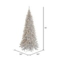 thumbnail image 2 of Vickerman 10' Silver Tinsel Fir Slim Artificial Christmas Tree, Warm White Dura-lit LED Lights, 2 of 2