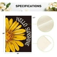 thumbnail image 5 of Hello Sunshine Garden Flag 12x18 Inch Double Sided Outside, Spring Summer Floral Daisy Yard Outdoor Flag, 5 of 6