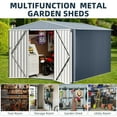 thumbnail image 4 of Luku Metal Storage House, 10x10 FT Metal Outdoor Storage Shed, with Double Doors & Lockable Windows, Large Ventilation Openings, Sturdy Design, Easy Assembly - Durable Garden/Garage/Courtyard Shed, 4 of 8