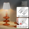 thumbnail image 2 of Grey Ghost Gear Modern Cordless White Table Lamp with White Pleated Shade, 2 of 10