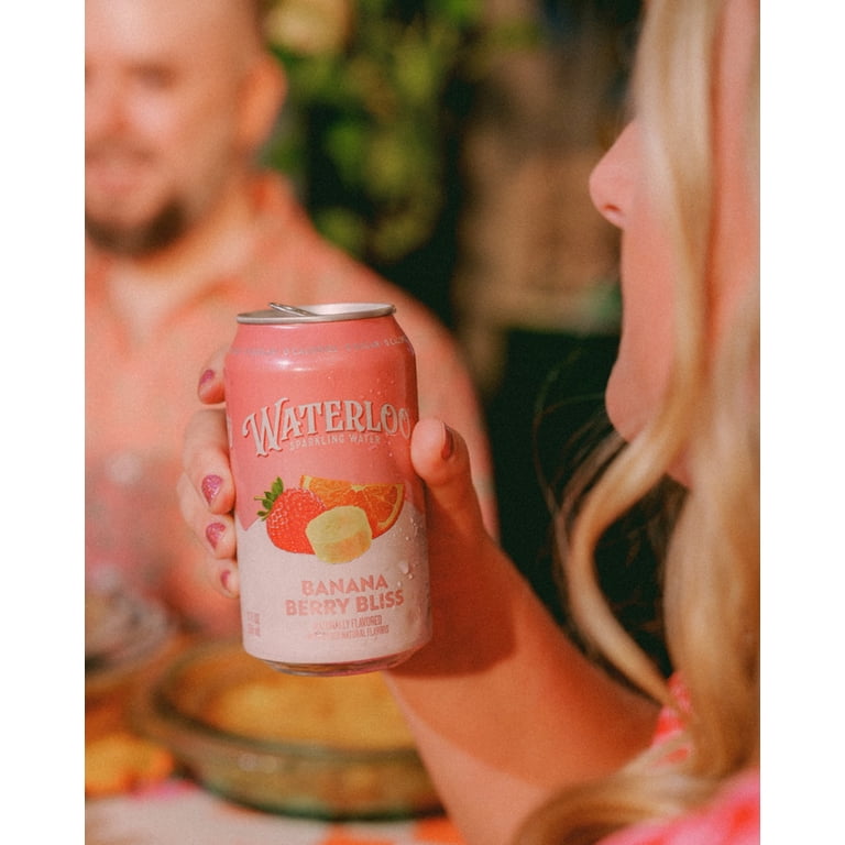 Waterloo Banana Berry Bliss Sparkling Water, 12 fl oz, 12 Pack photo 4