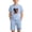 Light Blue, variant on Boys Patriotic 2 Piece Outfit Set, Pink Eagle Flag Print Short Sleeve T-Shirt and Shorts 4th of July Casual Summer Clothing for Kids,Size 6 T