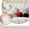 thumbnail image 2 of Graflsoa Round Knotted Velvet Cushion for Sofa & Car Seat - Soft Plush, 20CM, Multi-Color Options, 2 of 6