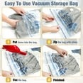 Hibag Vacuum Storage Bags, Space Saver Vacuum Seal Storage Bags 25Pack