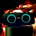 thumbnail image 2 of DOSS Extreme Boom+ Altavoz Bluetooth para exteriores con sonido estéreo de 100 W, graves adicionales, tiempo de reproducción de 20 horas, luces LED de sincronización de fiesta, banco de energía incorp, 2 of 5