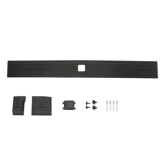 Tailgate Molding Assembly Flexible Tailgate Cap Pad Molding Trim with Release Button, Fit for 2015-2020 Ford F150 (NOT Fit Super Duty),FL3Z-9940602-B, FL3Z9940602B