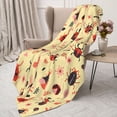 thumbnail image 3 of Sikiie Cute insects Print Cozy Flannel Fleece Throw Blanket: Lightweight & Thick for All Seasons - Perfect for Women, Men, & Kids-50"x40", 3 of 6