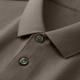 thumbnail image 6 of Fznquz Mens T-Shirts Under $5 Brown Button Up Polo Short Sleeve Summer Collar Boys T-Shirt 58, 6 of 6