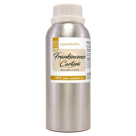 GreenHealth Frankincense Carterii Essential Oil – 8 fl oz | 100% Pure & Natural | Aluminum Bottle with Locking Cap | for DIY Perfume Blends, Candles, Soap Making & Diffuser Recipes
